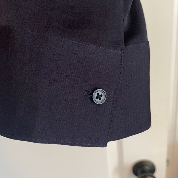 Express Navy Twist Front Blouse - Picture 3 of 5